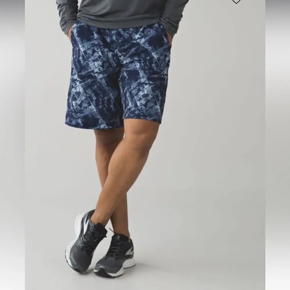 Lululemon Core Shorts Mens Size L Unlined 11” Stretch City Sights Caspian